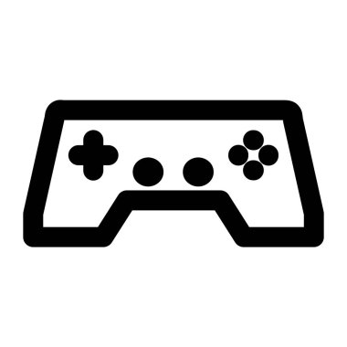 Oyuncu simgesi dizayn çizgisi biçimi bölüm 8 çubuğu