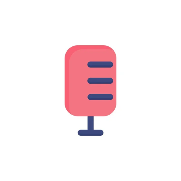 Game Icon Design Flat Style Part 18 Microphone — 스톡 벡터