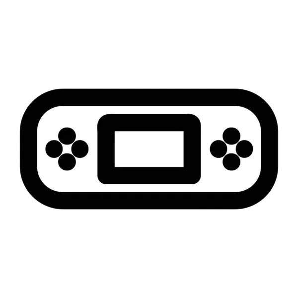 Játékosok ikon készlet design-line stílusú rész 10 konzol — Stock Vector