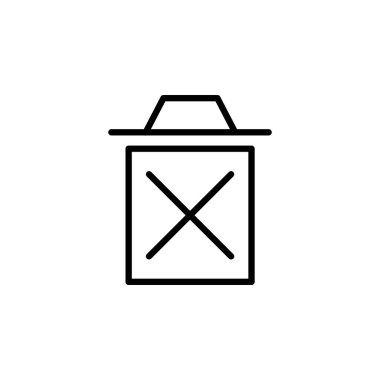 Simge, çöp simgesi, simge, logo, kalıp, sunum şablonu biçimini sil