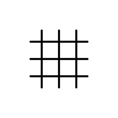 ızgara simgesi tasarım biçimi. Uygulama, web, logo ve sunum şablonu için mükemmel