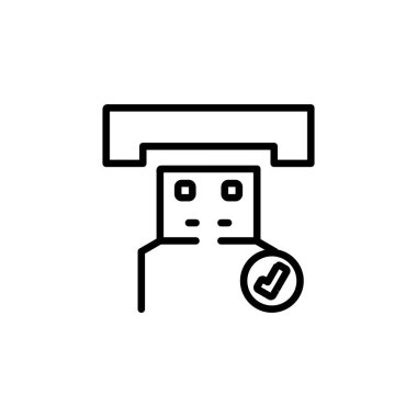 flaş disk simge tasarım biçimi algıladı. Uygulama, web, logo ve sunum şablonu için mükemmel