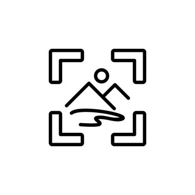 Ekran görüntüsü simgesi tasarım biçimi. Uygulama, web, logo ve sunum şablonu için mükemmel