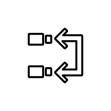 Videoyu görüntü simgesi tasarım satırı biçimine dönüştür. Uygulama, web, logo ve sunum şablonu için mükemmel