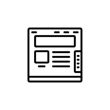 Web kipi simge tasarım çizgisi biçimi. Uygulama, web, logo ve sunum şablonu için mükemmel