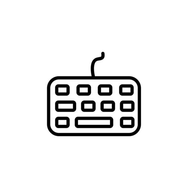 Ícone de teclado estilo de linha de design. Perfeito para aplicação, web, logotipo e modelo de apresentação —  Vetores de Stock