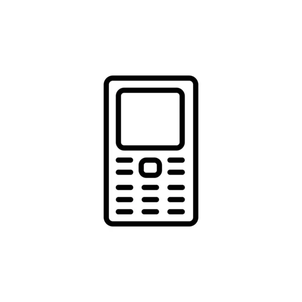 Telefoon pictogram ontwerp lijn stijl. Perfect voor applicatie, web, logo en presentatie sjabloon — Stockvector