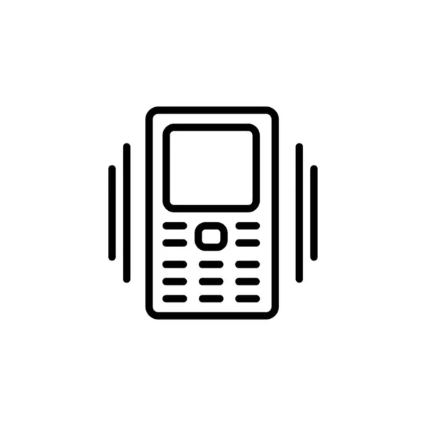 Schudden telefoon pictogram ontwerp lijn stijl. Perfect voor applicatie, web, logo en presentatie sjabloon — Stockvector