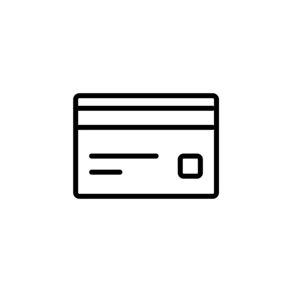 Estilo de línea de diseño icono de tarjeta de pago. Perfecto para aplicación, web, logotipo y plantilla de presentación — Vector de stock