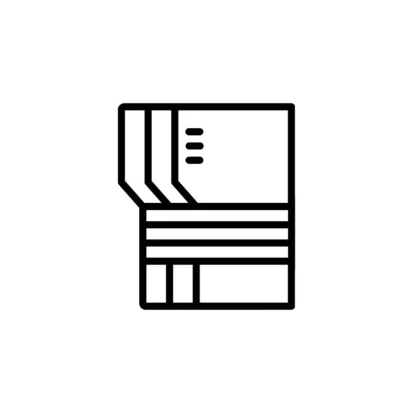 Archive icon design line style. Perfect for application, web, logo and presentation template — 스톡 벡터