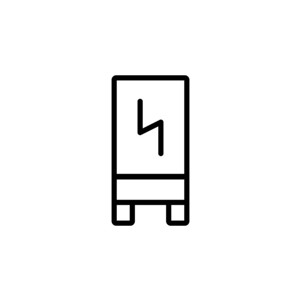 Carica lo stile della linea di progettazione dell'icona di potere. Perfetto per l'applicazione, web, logo e modello di presentazione — Vettoriale Stock
