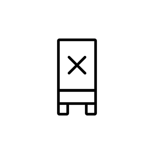 Estilo de línea de diseño de icono de poder vacío. Perfecto para aplicación, web, logotipo y plantilla de presentación — Vector de stock