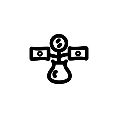 Finans simgesi, kar simgesi tasarım tarzı. Uygulama, web, logo ve sunum şablonu için mükemmel