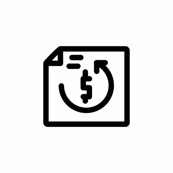 Finance icon, history icon design line style. Perfect for application, web, logo and presentation template — 스톡 벡터