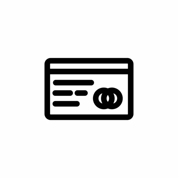 Icono de finanzas, tarjeta de crédito código de seguridad icono estilo de línea de diseño. Perfecto para aplicación, web, logotipo y plantilla de presentación — Vector de stock