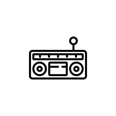 radyo ikonu. Uygulama, ağ, logo ve sunum şablonu için mükemmel. simge tasarımı biçimi