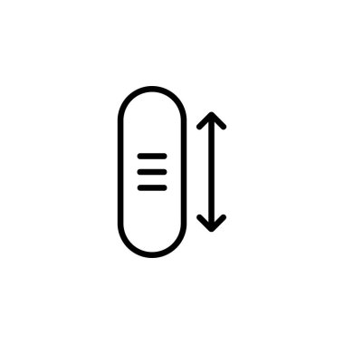 Yatay simgeyi kaydır. Uygulama, ağ, logo ve sunum şablonu için mükemmel. simge tasarımı biçimi