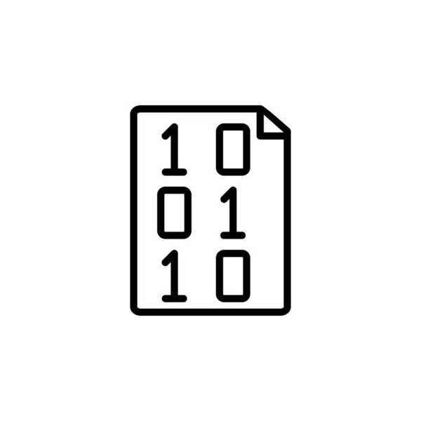 Internet protocol address file icon. Perfect for application, web, logo and presentation template. icon design line style — 스톡 벡터
