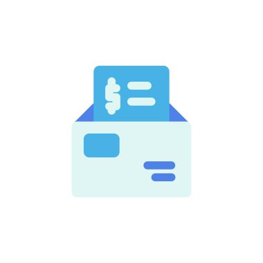 Finans simgesi, e- posta aktarım simgesi. Uygulama, ağ, logo ve sunum şablonu için mükemmel. simge tasarımı düz biçim