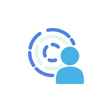 Finans simgesi, kimlik simgesi. Uygulama, ağ, logo ve sunum şablonu için mükemmel. simge tasarımı düz biçim