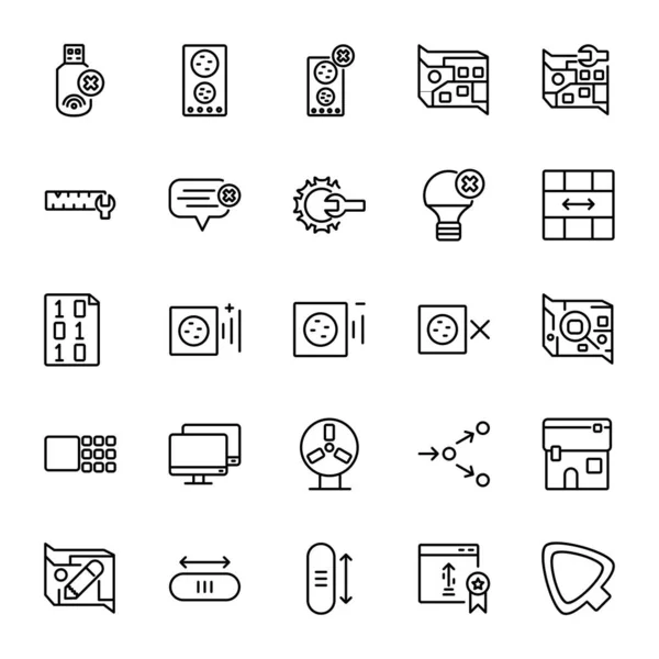 Ikona aplikacji część 12. idealny do aplikacji, web, logo i szablon prezentacji. styl linii kolekcji ikon — Wektor stockowy