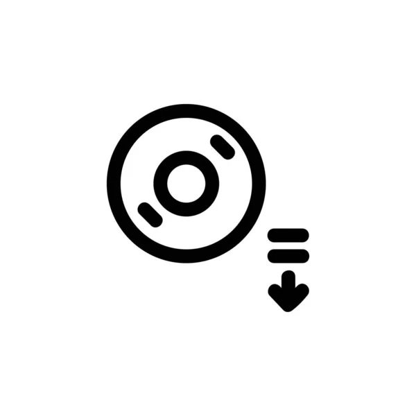 Disc-Symbol auswerfen. perfekt für Anwendung, Web, Logo und Präsentationsvorlage. Icon Design Linienstil — Stockvektor