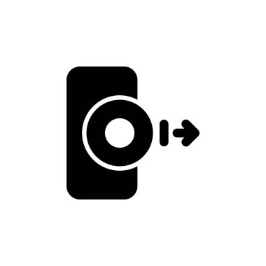 export disc data icon. Perfect for application, web, logo and presentation template. icon design solid style