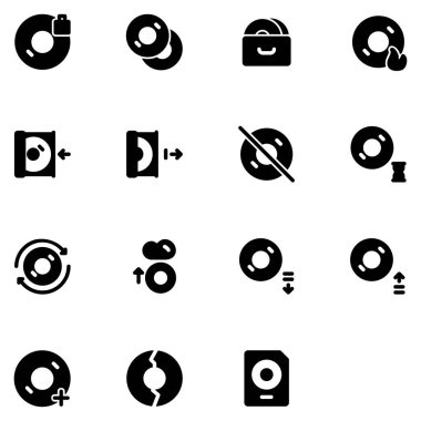 disk simgesi dizaynı bölüm 2. Uygulama, ağ, logo ve sunum şablonu için mükemmel. simge tasarımı katı biçim