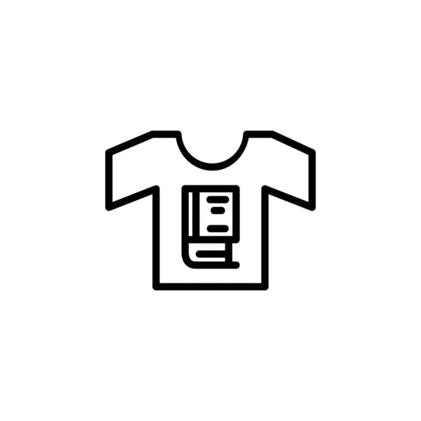 Курсовая Рубашка Иконка Онлайн Бронирования Перфект Приложения Веб Сайта Логотипа — стоковый вектор
