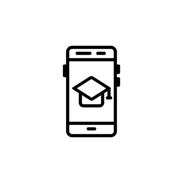 Ikona Aplikace Ikona Učení Online Ideální Pro Aplikaci Web Logo — Stockový vektor