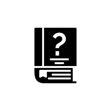 Yardım simgesi. çevrimiçi öğrenme ve ders simgesi. Uygulama, ağ, logo ve sunum şablonu için mükemmel. simge tasarımı katı biçim