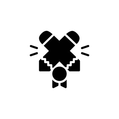 meydan okuma simgesi. çevrimiçi öğrenme ve ders simgesi. Uygulama, ağ, logo ve sunum şablonu için mükemmel. simge tasarımı katı biçim