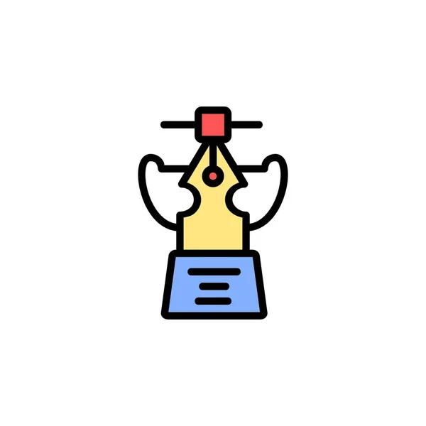 Creative Award Ikone Online Lernsymbol Perfekt Für Anwendung Web Logo — Stockvektor