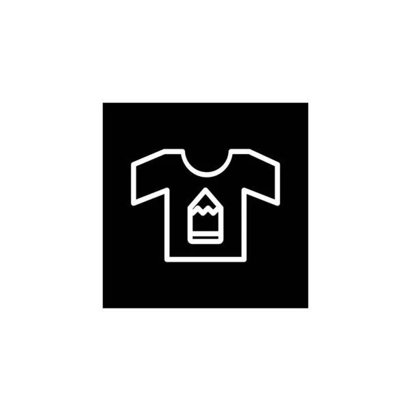 Икона Креативной Рубашки Иконка Онлайн Обучения Перфект Приложения Веб Сайта — стоковый вектор