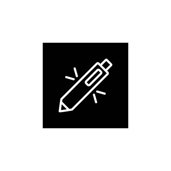 Ikona Pióra Internetowa Ikona Nauki Idealny Aplikacji Stron Internetowych Logo — Wektor stockowy