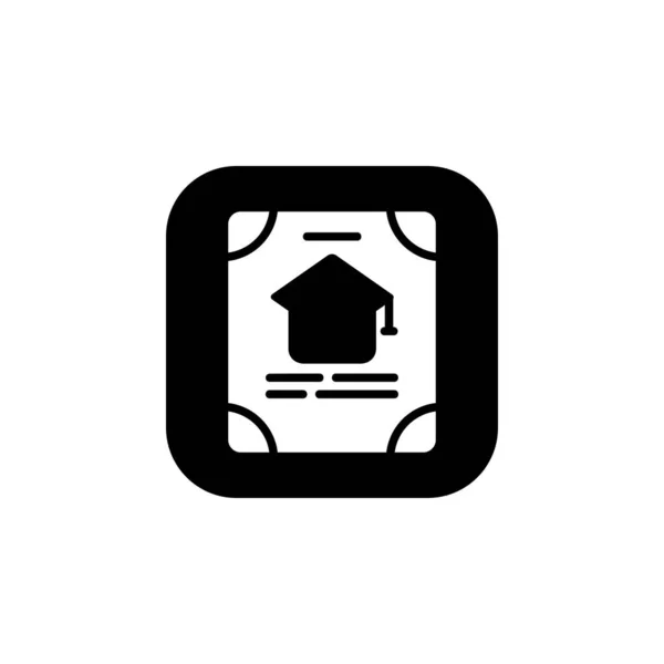 Inbjudningsknappen Ikonen För Inlärning Online Perfekt För Applikation Webb Logotyp — Stock vektor