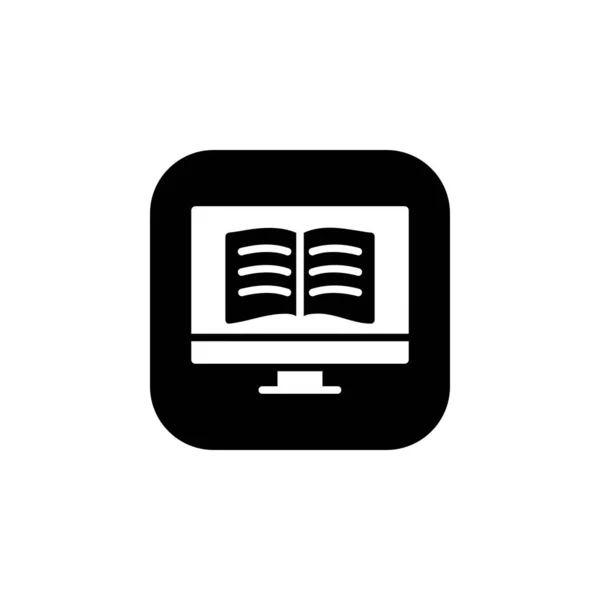 Digital Book Icon Online Learning Icon Perfect Application Web Logo — Stock Vector