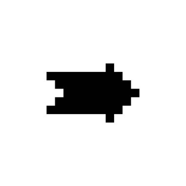 hız ve ok simgesi. Uygulama, web, logo, oyun ve sunum şablonu için mükemmel. simge tasarımı piksel sanatı ve katı biçim