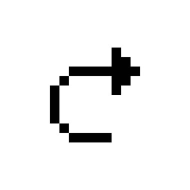 Yeniden yükle, geri al, tekrar yap, yedekle, yenile, tarih ve ok simgesini. Uygulama, web, logo, oyun ve sunum şablonu için mükemmel. simge tasarımı piksel sanatı ve katı biçim