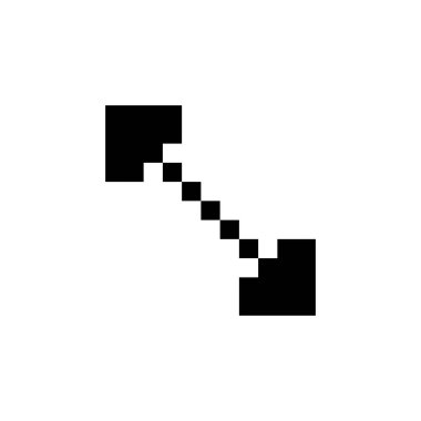 Sonra, yukarı, aşağı, sol, sağ ve ok simgesi. Uygulama, web, logo, oyun ve sunum şablonu için mükemmel. simge tasarımı piksel sanatı ve katı biçim