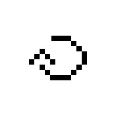 Yeniden yükle, geri al, tekrar yap, yedekle, yenile, tarih ve ok simgesini. Uygulama, web, logo, oyun ve sunum şablonu için mükemmel. simge tasarımı piksel sanatı ve satır biçimi