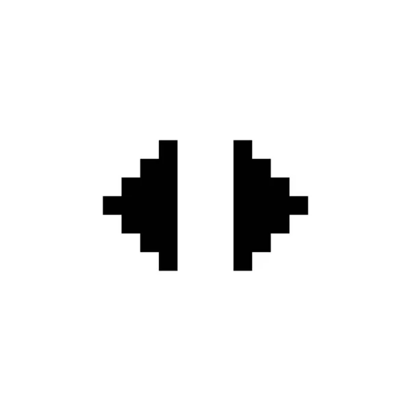 Betik Program Oyuncu Aşağı Sol Sağ Simgesi Uygulama Web Logo — Stok Vektör