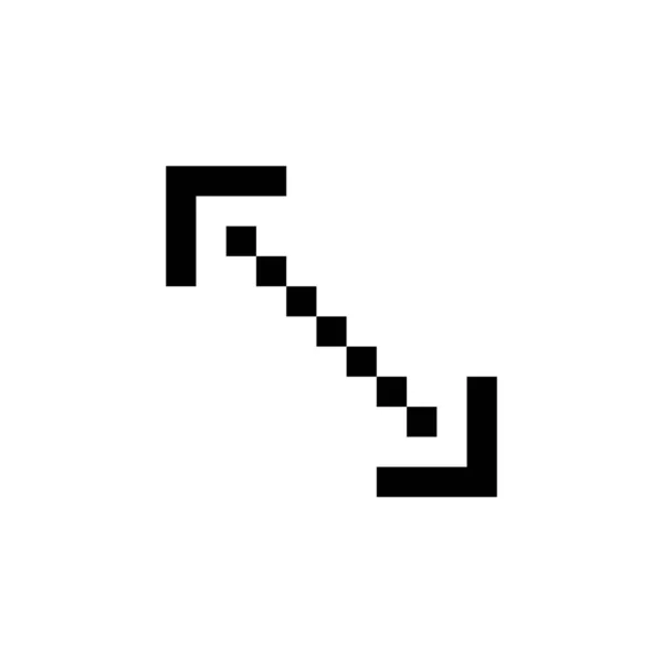Größe Und Pfeil Symbol Perfekt Für Anwendung Web Logo Spiel — Stockvektor