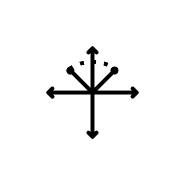 rotasyon ve matematik ikonu. Uygulama, web, logo, oyun ve sunum şablonu için mükemmel. simge tasarımı biçimi