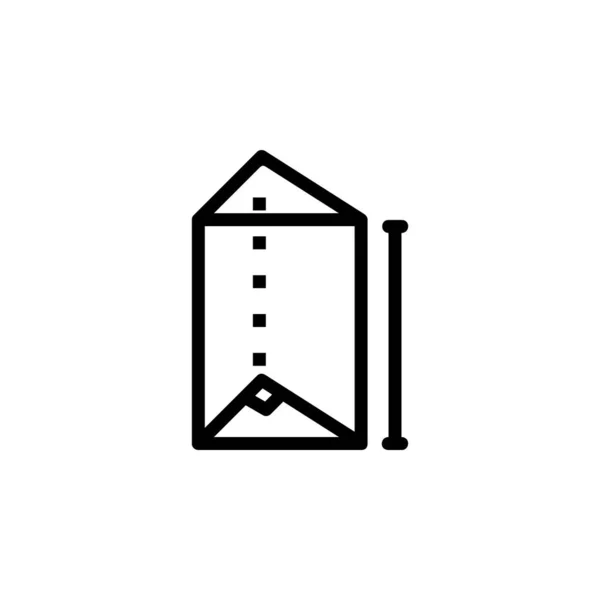 Prisma Geometría Matemática Icono Perfecto Para Aplicación Web Logo Juego — Vector de stock