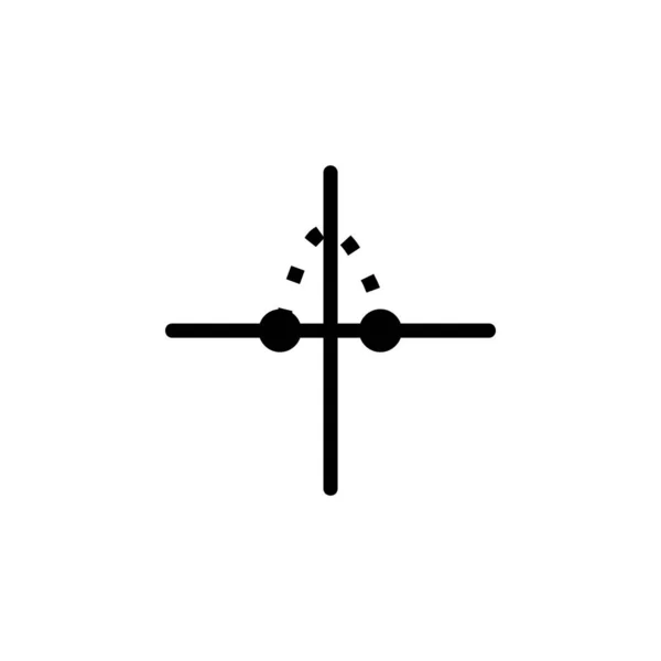 Иконка Кривой Математики Перфект Приложения Веб Логотипа Игры Презентации Искушает — стоковый вектор