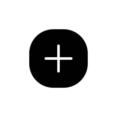 Artı, ekle, yeni, yarat ve matematik ikonu. Uygulama, web, logo, oyun ve sunum şablonu için mükemmel. simge tasarımı katı biçim