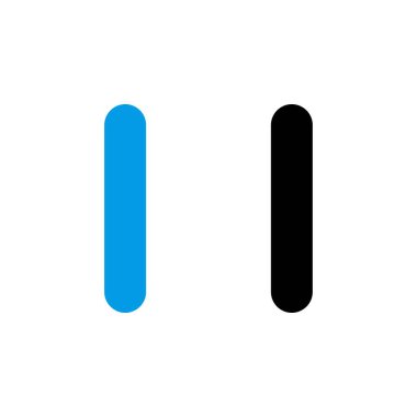 mutlak değer, öğrenme, bilim ve matematik ikonu. Uygulama, web, logo, oyun ve sunum şablonu için mükemmel. simge dizaynı mavi çizgi biçimi