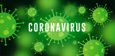 Coronavirus Arkaplanı, Covid-19 Arkaplan, Virüs Arkaplanı, Yeşil Gradyan Koronavirüs Arkaplanı