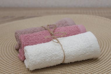 Küçük eller için tekstil havlusu pamuğu